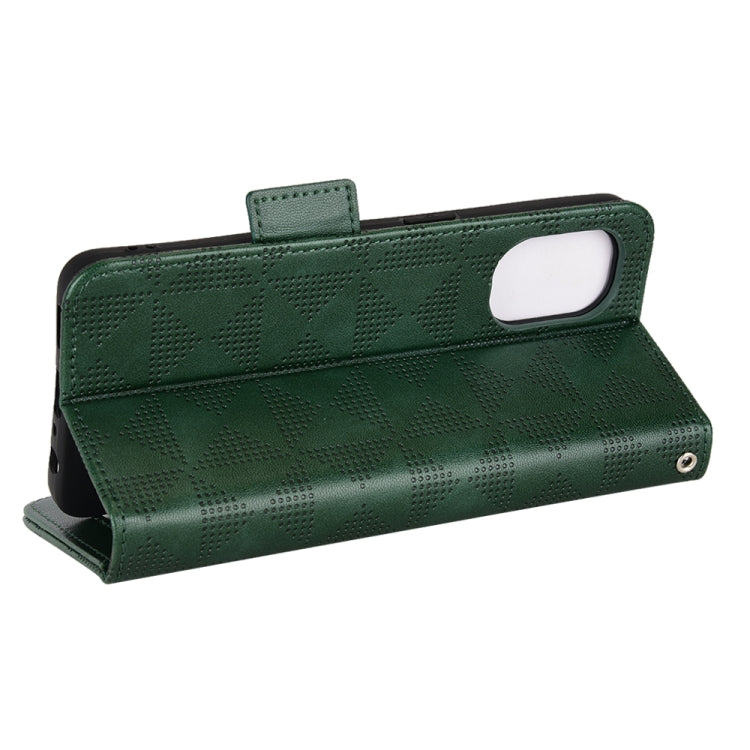 For OnePlus Nord N20 5G Symmetrical Triangle Leather Phone Case