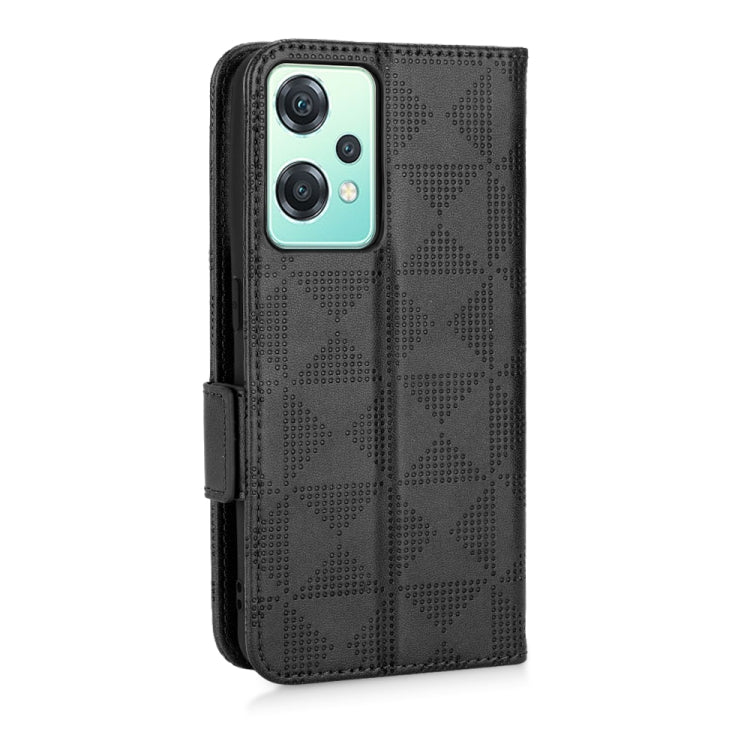 For OnePlus Nord CE 5G Symmetrical Triangle Leather Phone Case