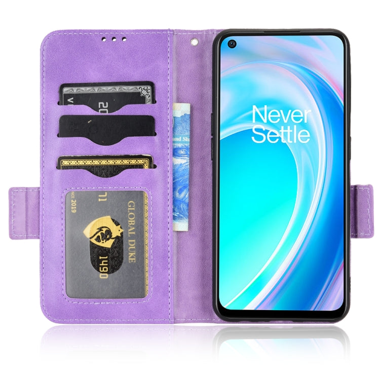 For OnePlus Nord CE 5G Symmetrical Triangle Leather Phone Case