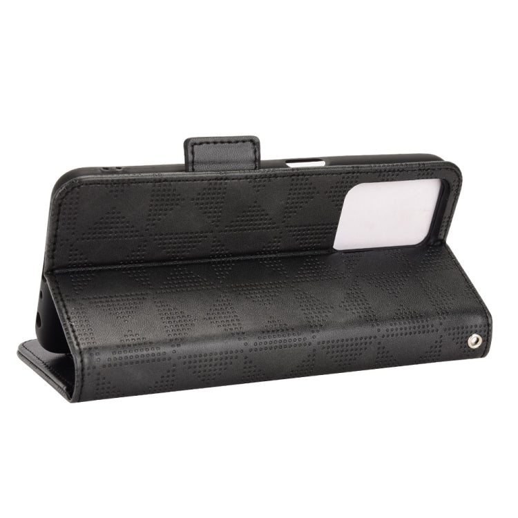 For OnePlus Nord CE Lite 5G/Realme 9 Pro Symmetrical Triangle Leather Phone Case