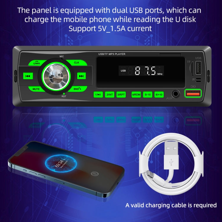 D3102 Car Bluetooth MP3 Player Support Smart Voice Assistant / FM