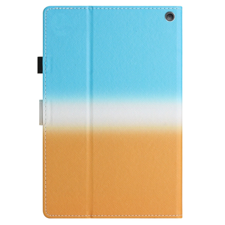 For Amazon Kindle Fire HD10 / HD10 Plus 2021 Stitching Gradient Leather Tablet Case