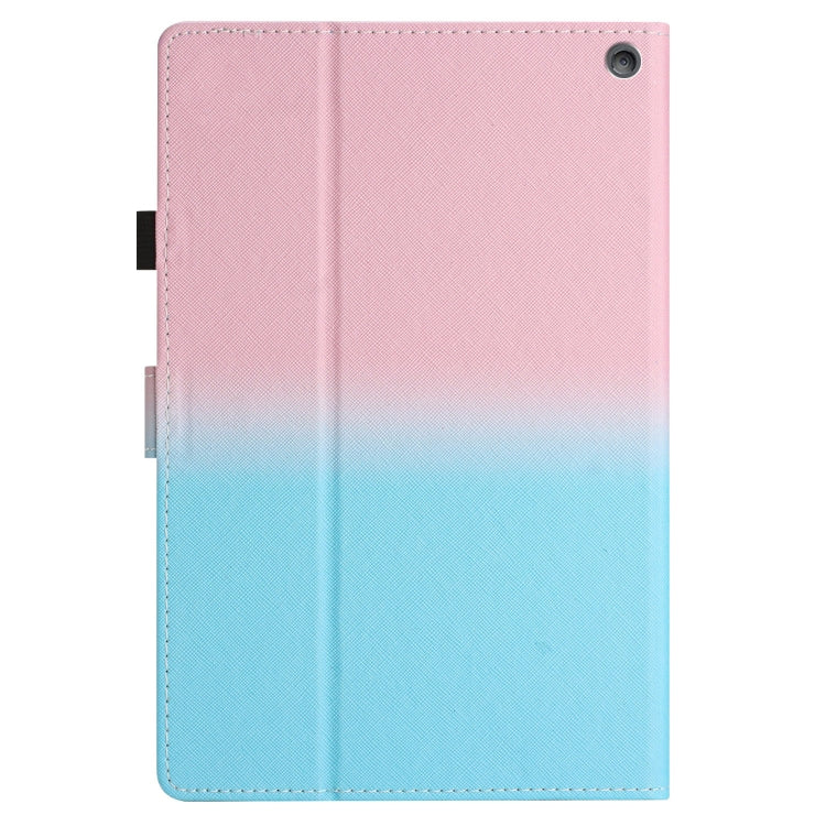 For Amazon Kindle Fire HD10 / HD10 Plus 2021 Stitching Gradient Leather Tablet Case