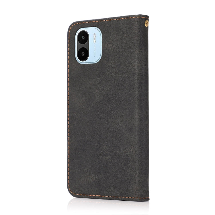 For Xiaomi Redmi A1 Dual-color Stitching Leather Phone Case