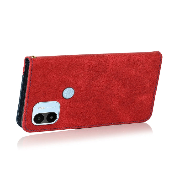 For Xiaomi Redmi A1+ Dual-color Stitching Leather Phone Case