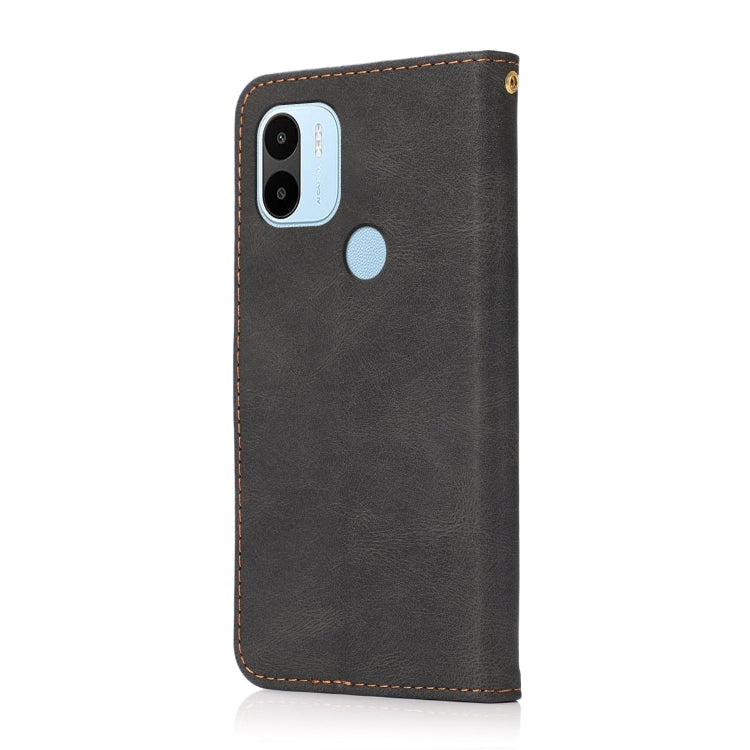 For Xiaomi Redmi A1+ Dual-color Stitching Leather Phone Case
