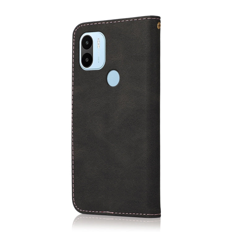 For Xiaomi Redmi A1+ Dual-color Stitching Leather Phone Case