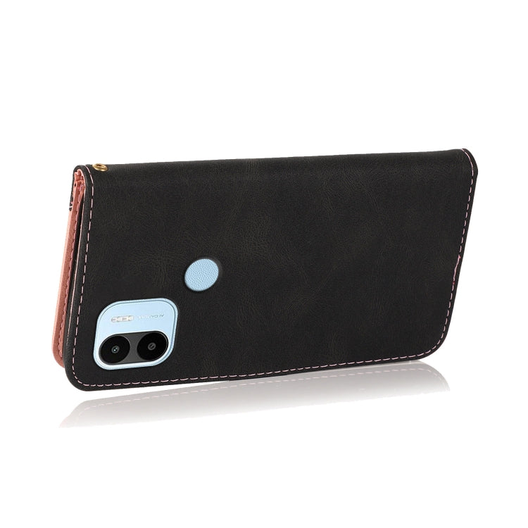 For Xiaomi Redmi A1+ Dual-color Stitching Leather Phone Case