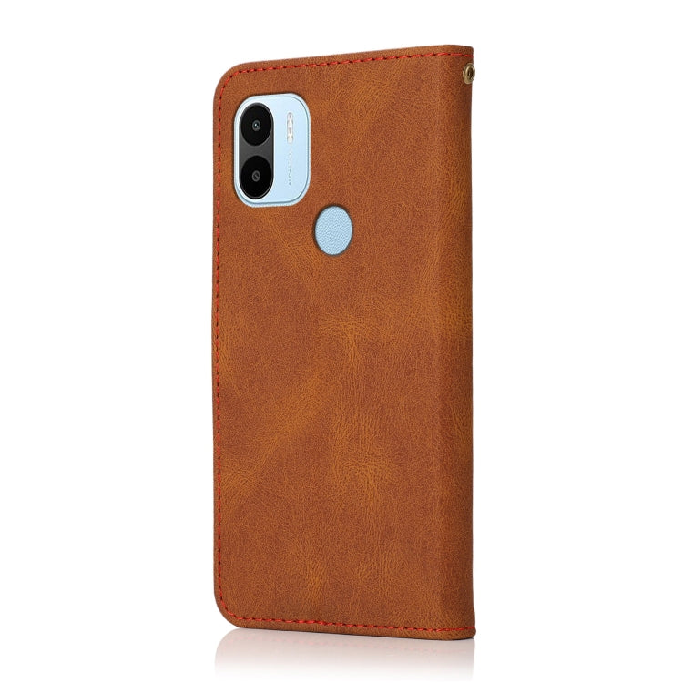 For Xiaomi Redmi A1+ Dual-color Stitching Leather Phone Case