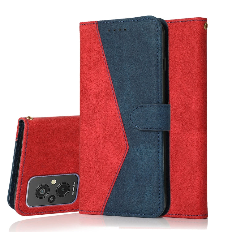 For Xiaomi Redmi 11 Prime 4G Dual-color Stitching Leather Phone Case
