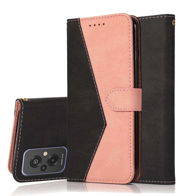 For Xiaomi Redmi 11 Prime 4G Dual-color Stitching Leather Phone Case