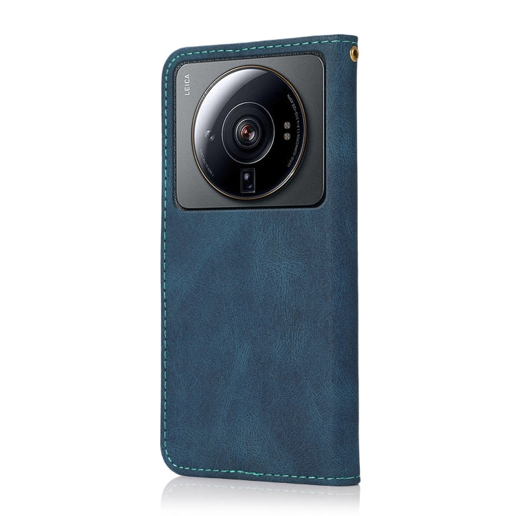 For Xiaomi 12S Ultra Dual-color Stitching Leather Phone Case