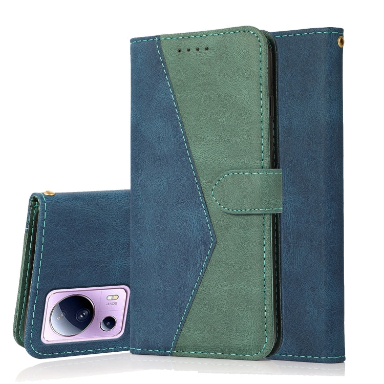For Xiaomi Civi 2 Dual-color Stitching Leather Phone Case