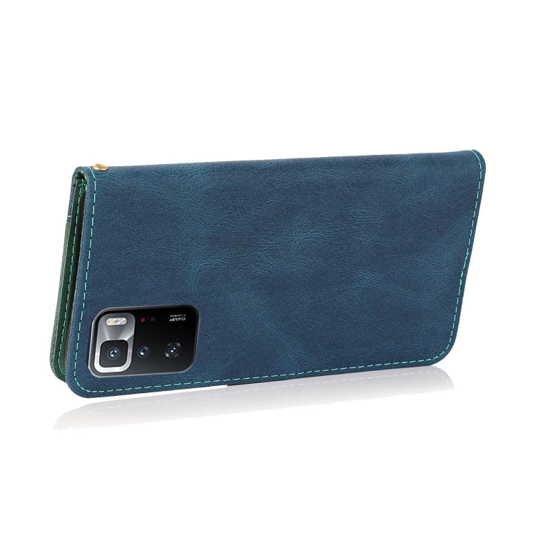 For Xiaomi Redmi Note 10 Pro Dual-color Stitching Leather Phone Case