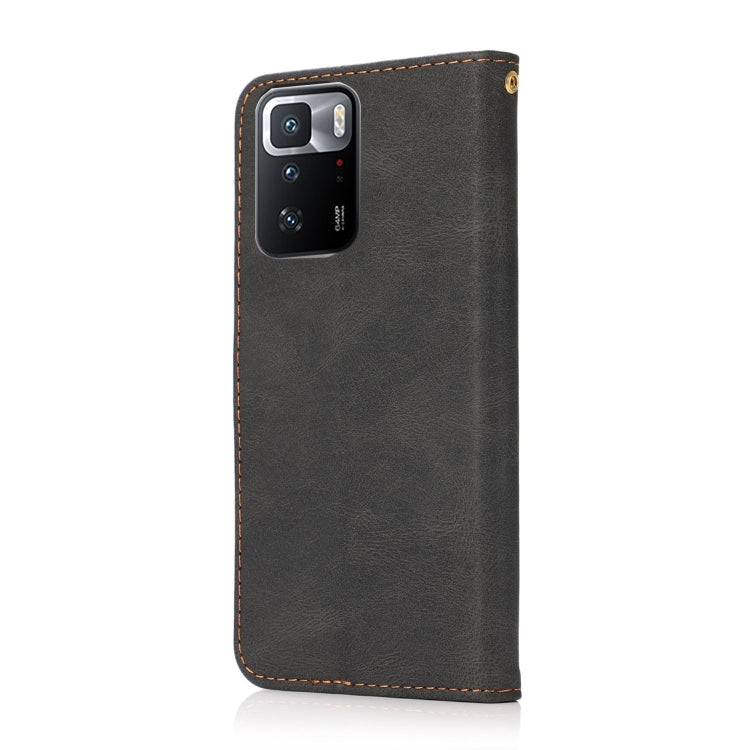 For Xiaomi Redmi Note 10 Pro Dual-color Stitching Leather Phone Case