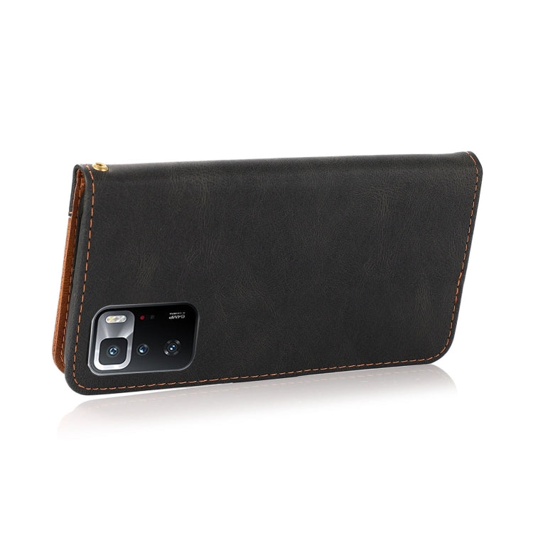 For Xiaomi Redmi Note 10 Pro Dual-color Stitching Leather Phone Case