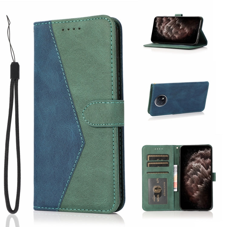 For Xiaomi Redmi Note 9 5G / Note 9T Dual-color Stitching Leather Phone Case