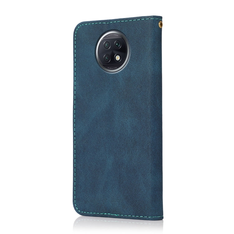 For Xiaomi Redmi Note 9 5G / Note 9T Dual-color Stitching Leather Phone Case