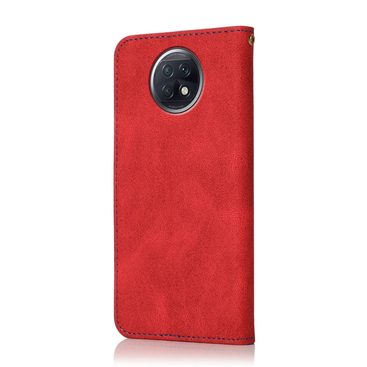 For Xiaomi Redmi Note 9 5G / Note 9T Dual-color Stitching Leather Phone Case