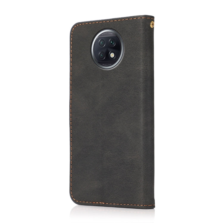 For Xiaomi Redmi Note 9 5G / Note 9T Dual-color Stitching Leather Phone Case