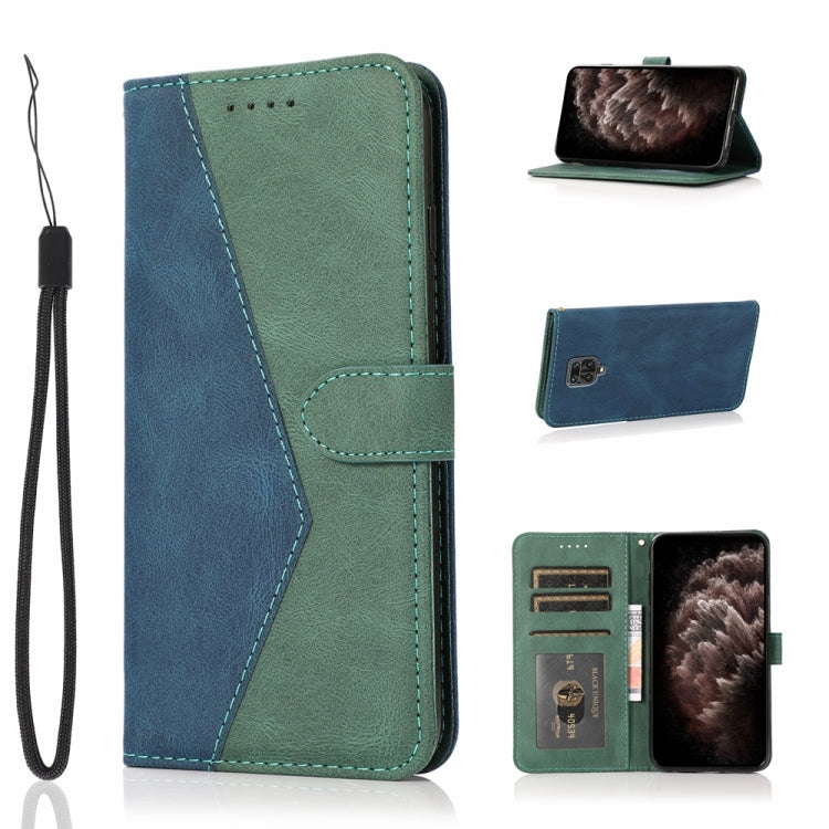 For Xiaomi Redmi Note 9 Pro Dual-color Stitching Leather Phone Case