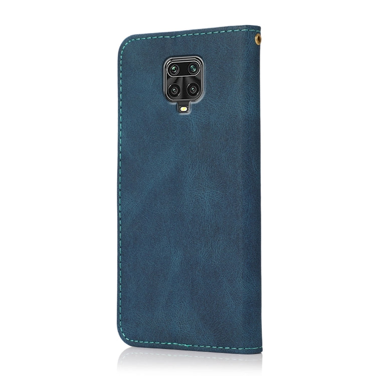 For Xiaomi Redmi Note 9 Pro Dual-color Stitching Leather Phone Case