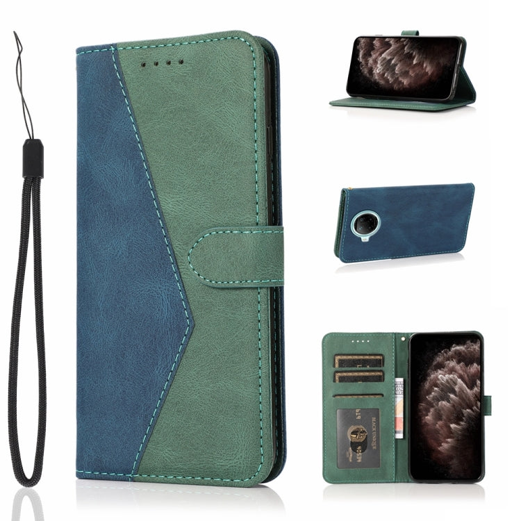 For Xiaomi Redmi Note 9 Pro 5G Dual-color Stitching Leather Phone Case