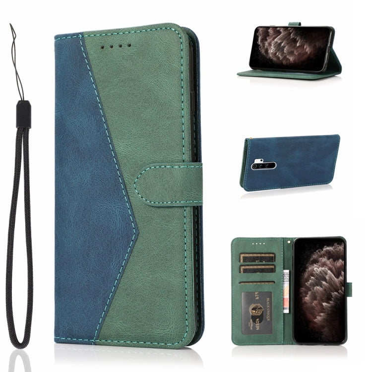 For Xiaomi Redmi Note 8 Pro Dual-color Stitching Leather Phone Case