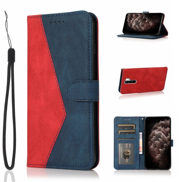 For Xiaomi Redmi Note 8 Pro Dual-color Stitching Leather Phone Case