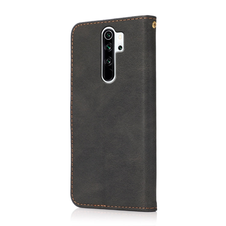 For Xiaomi Redmi Note 8 Pro Dual-color Stitching Leather Phone Case
