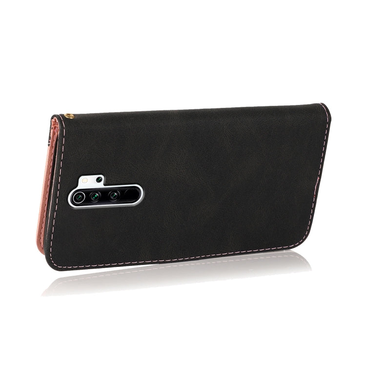 For Xiaomi Redmi Note 8 Pro Dual-color Stitching Leather Phone Case