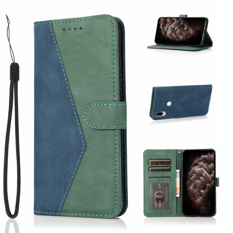 For Xiaomi Redmi Note 7 / 7 Pro Dual-color Stitching Leather Phone Case
