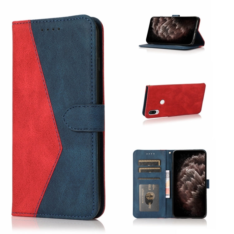 For Xiaomi Redmi Note 7 / 7 Pro Dual-color Stitching Leather Phone Case
