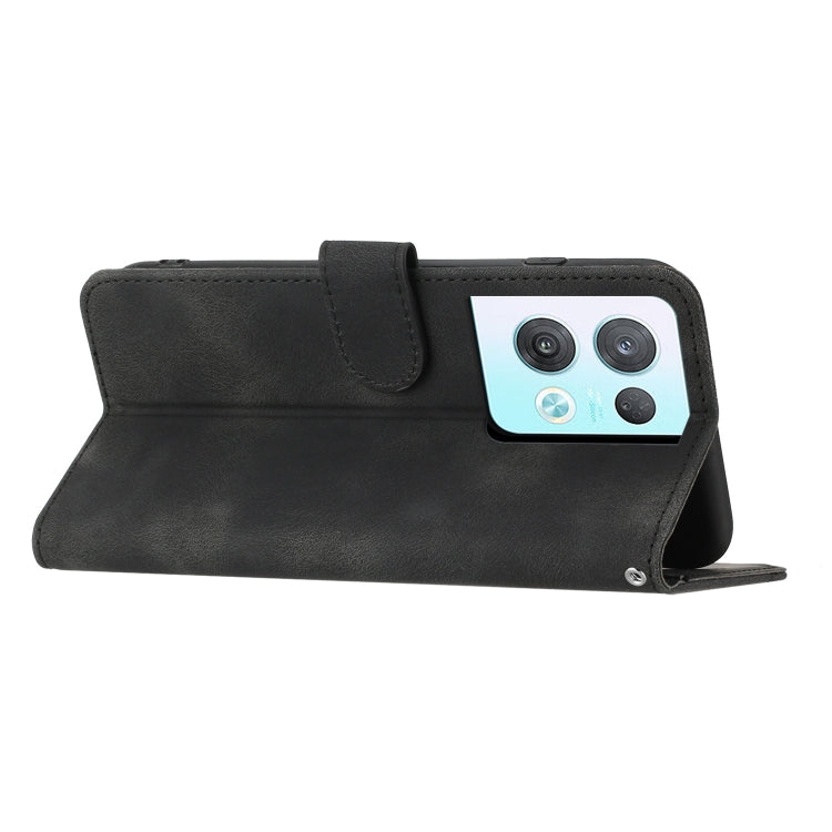 For OPPO Reno8 Pro 5G/Reno8 Pro+ 5G Heart Pattern Skin Feel Leather Phone Case