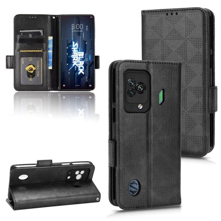For Xiaomi Black Shark 5 Symmetrical Triangle Leather Phone Case