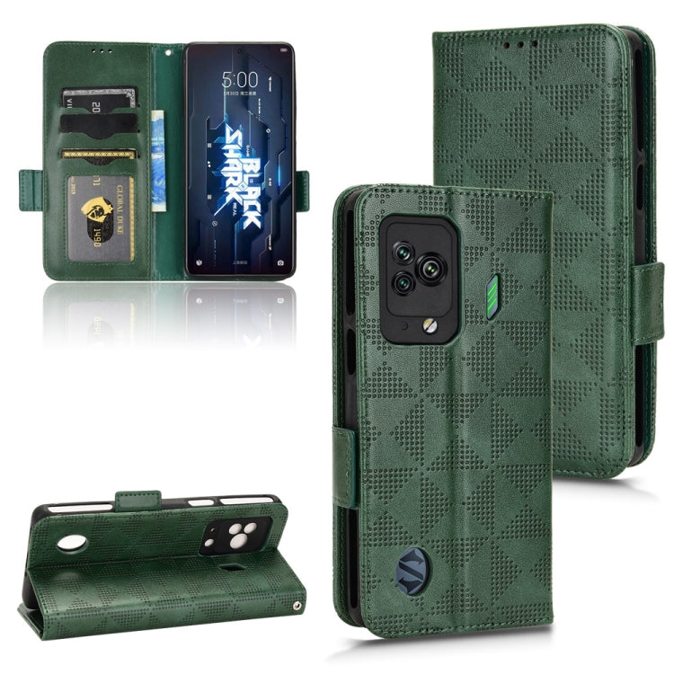 For Xiaomi Black Shark 5 Symmetrical Triangle Leather Phone Case