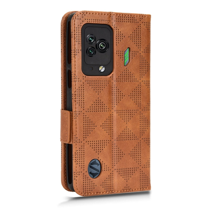 For Xiaomi Black Shark 5 Symmetrical Triangle Leather Phone Case