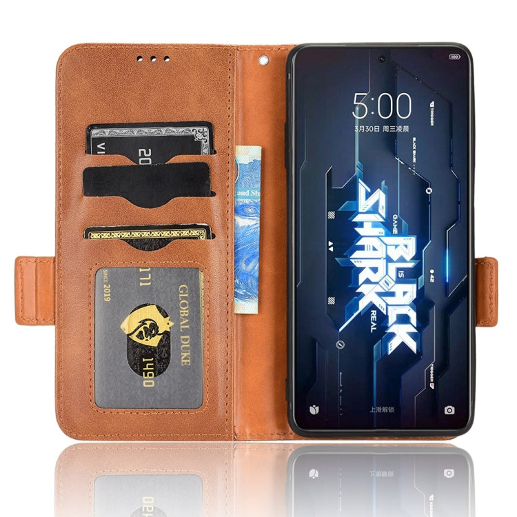 For Xiaomi Black Shark 5 Symmetrical Triangle Leather Phone Case