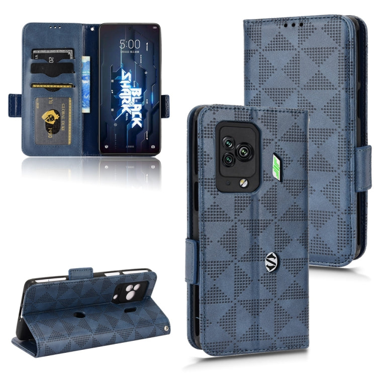 For Xiaomi Black Shark 5 Pro Symmetrical Triangle Leather Phone Case