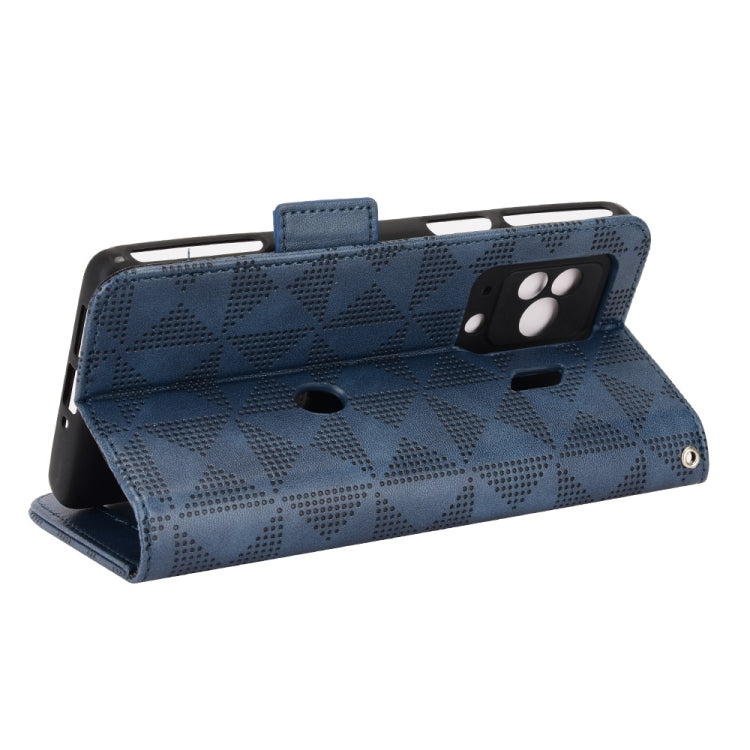 For Xiaomi Black Shark 5 Pro Symmetrical Triangle Leather Phone Case