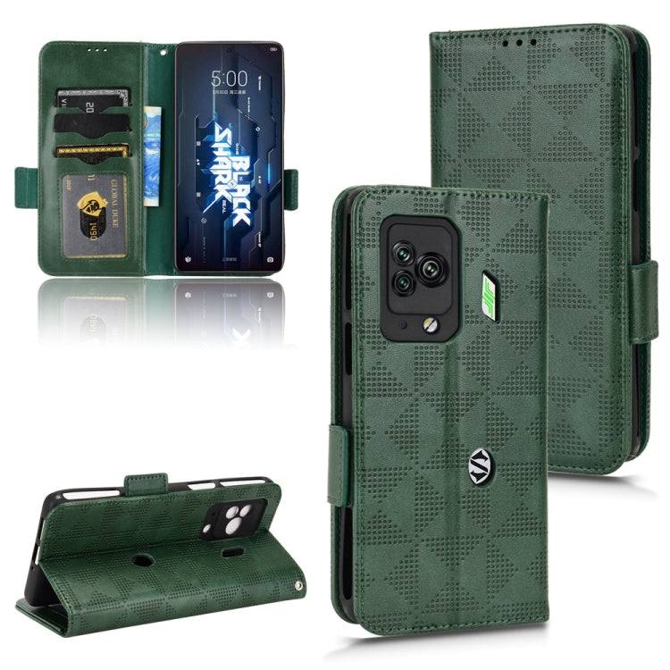 For Xiaomi Black Shark 5 Pro Symmetrical Triangle Leather Phone Case