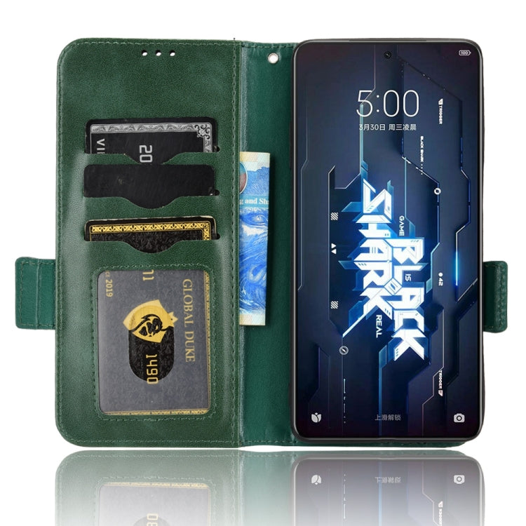 For Xiaomi Black Shark 5 Pro Symmetrical Triangle Leather Phone Case