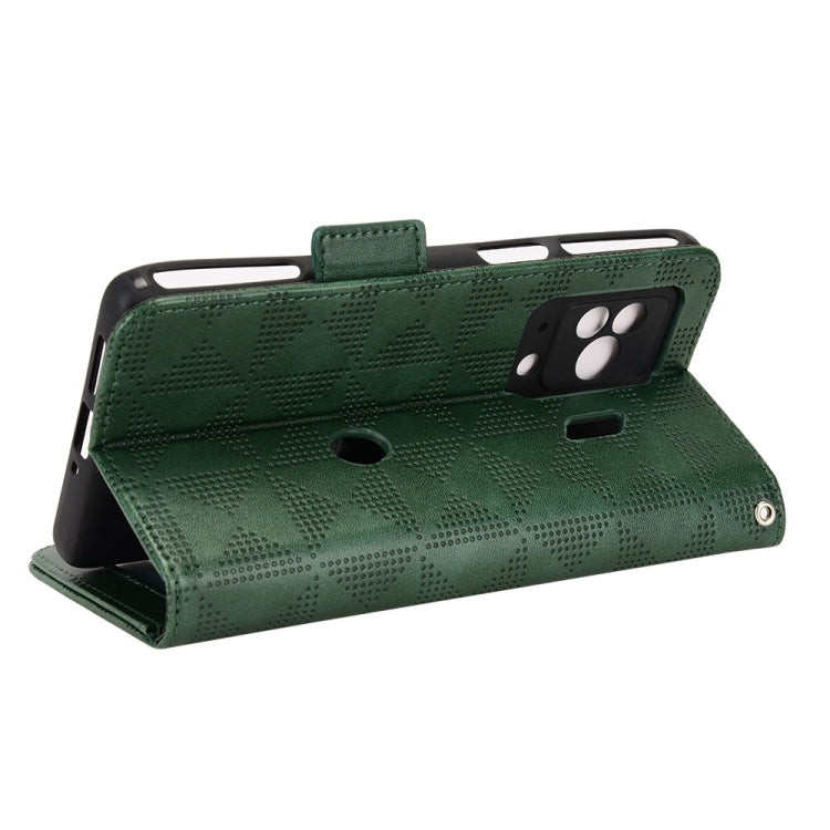 For Xiaomi Black Shark 5 Pro Symmetrical Triangle Leather Phone Case