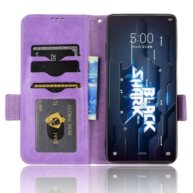 For Xiaomi Black Shark 5 Pro Symmetrical Triangle Leather Phone Case