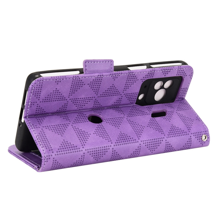 For Xiaomi Black Shark 5 Pro Symmetrical Triangle Leather Phone Case