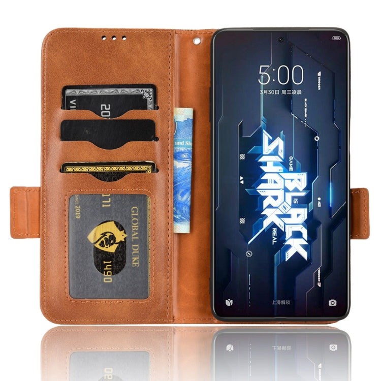 For Xiaomi Black Shark 5 Pro Symmetrical Triangle Leather Phone Case