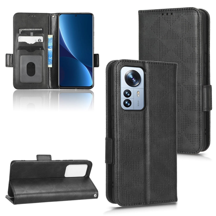 For Xiaomi 12 / 12S Symmetrical Triangle Leather Phone Case