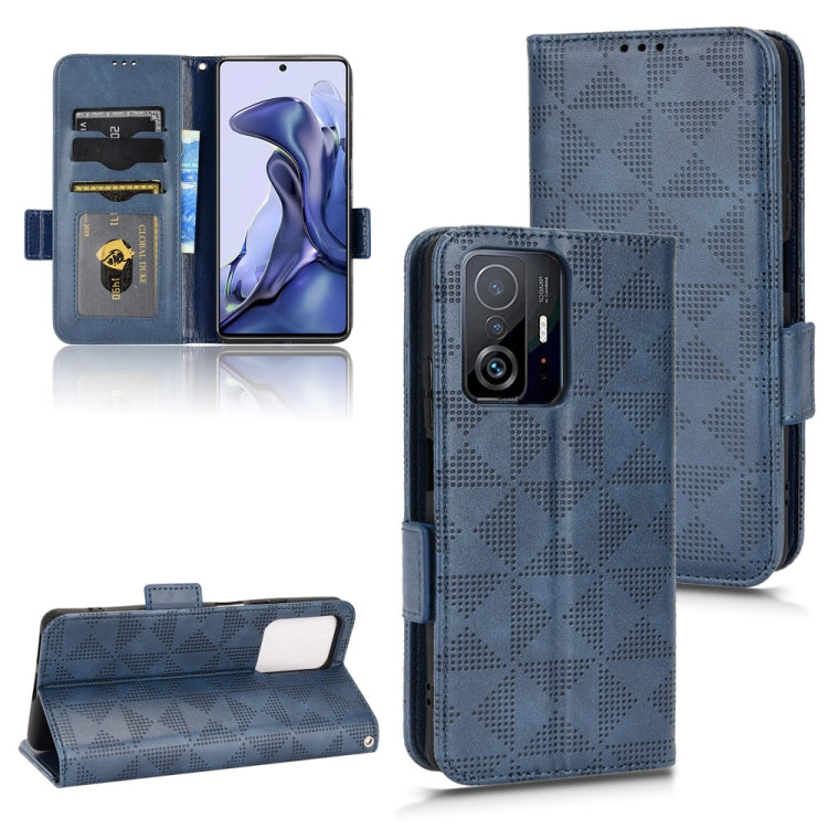 For Xiaomi 11T / 11T Pro Symmetrical Triangle Leather Phone Case