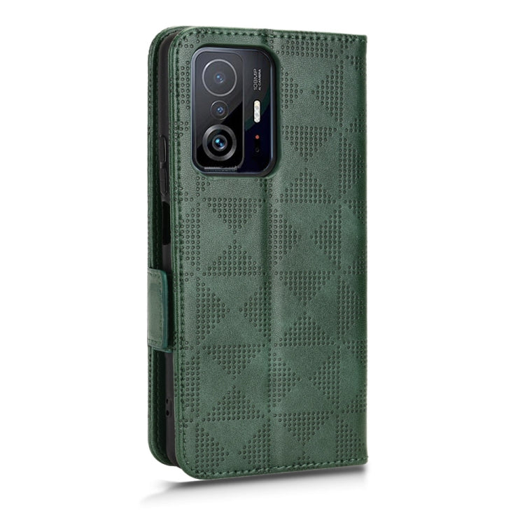 For Xiaomi 11T / 11T Pro Symmetrical Triangle Leather Phone Case