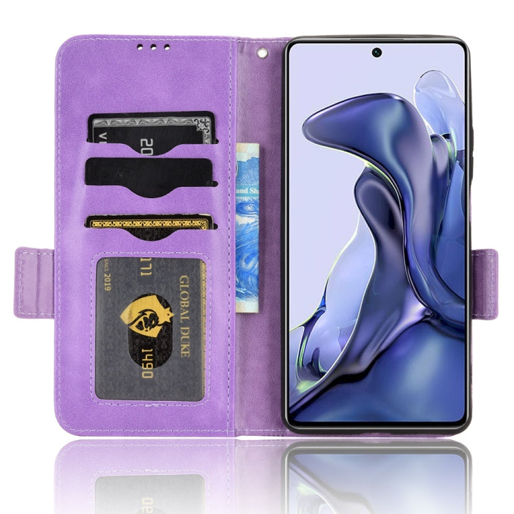 For Xiaomi 11T / 11T Pro Symmetrical Triangle Leather Phone Case